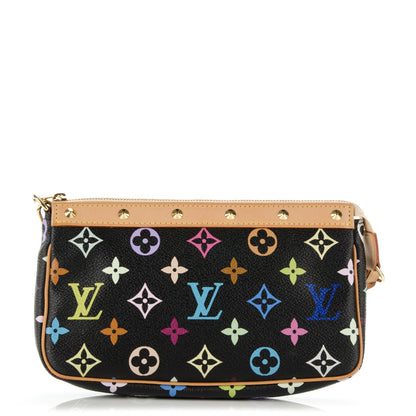 Louis Vuitton Monogram Multicolor Pochette Accessories Black 1 of 8