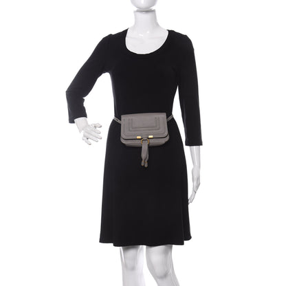Chloe Calfskin Marcie Convertible Belt Bag Cashmere Grey 2 of 10