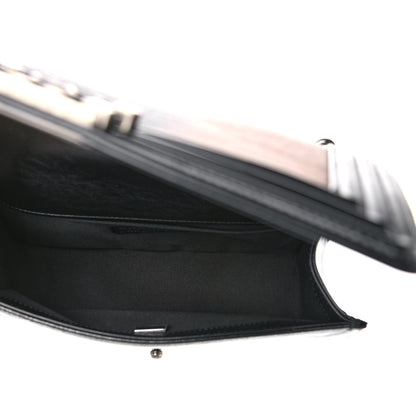 Chanel Metallic Glazed Calfskin Medium Boy Flap Pink Black 5 of 13