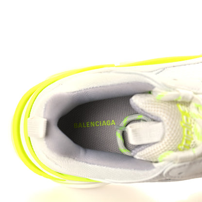 Balenciaga Fabric Mesh Womens Triple S Sneakers 40 Fluo Yellow White Grey 6 of 6