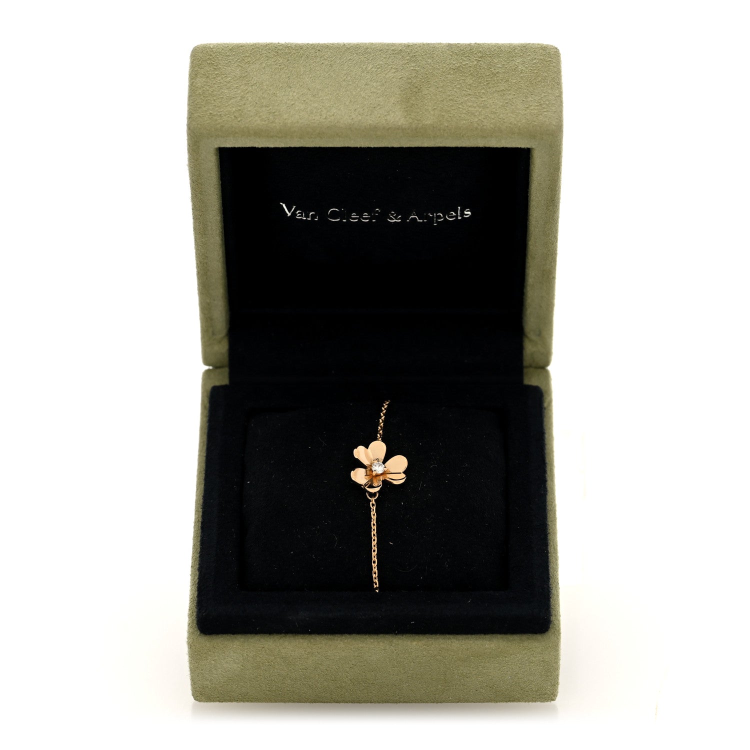 Van Cleef & Arpels 18K Yellow Gold Diamond Mini Frivole Bracelet 4 of 4
