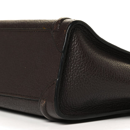 Celine Goatskin Nano Luggage Dark Taupe 6 of 14