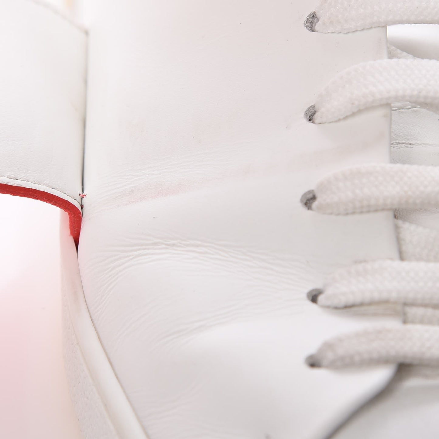 Calfskin Reverse Monogram Kabuki Low Top Sneakers 39.5 White