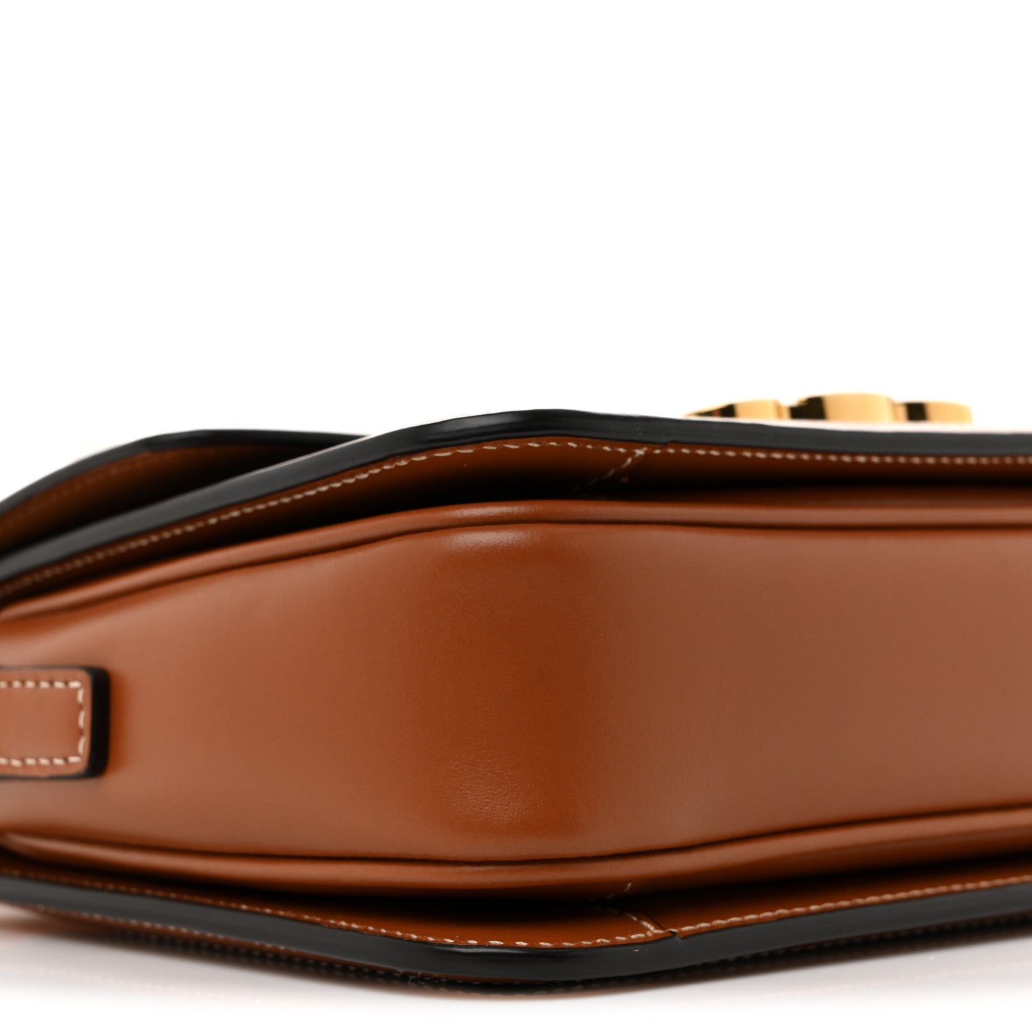 Celine Calfskin Triomphe Canvas Teen Triomphe Bag Tan 10 of 13