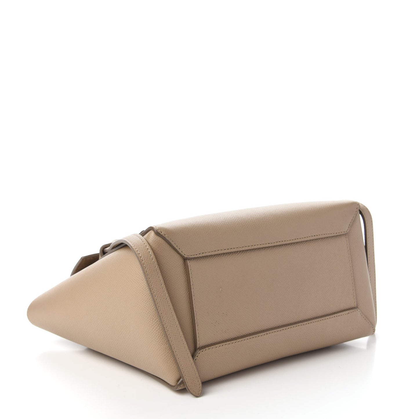 Grained Calfskin Micro Belt Bag Light Taupe