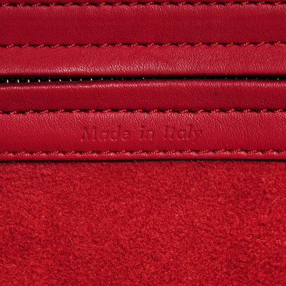 Celine Supple Calfskin Medium Phantom Luggage Red 7 of 8