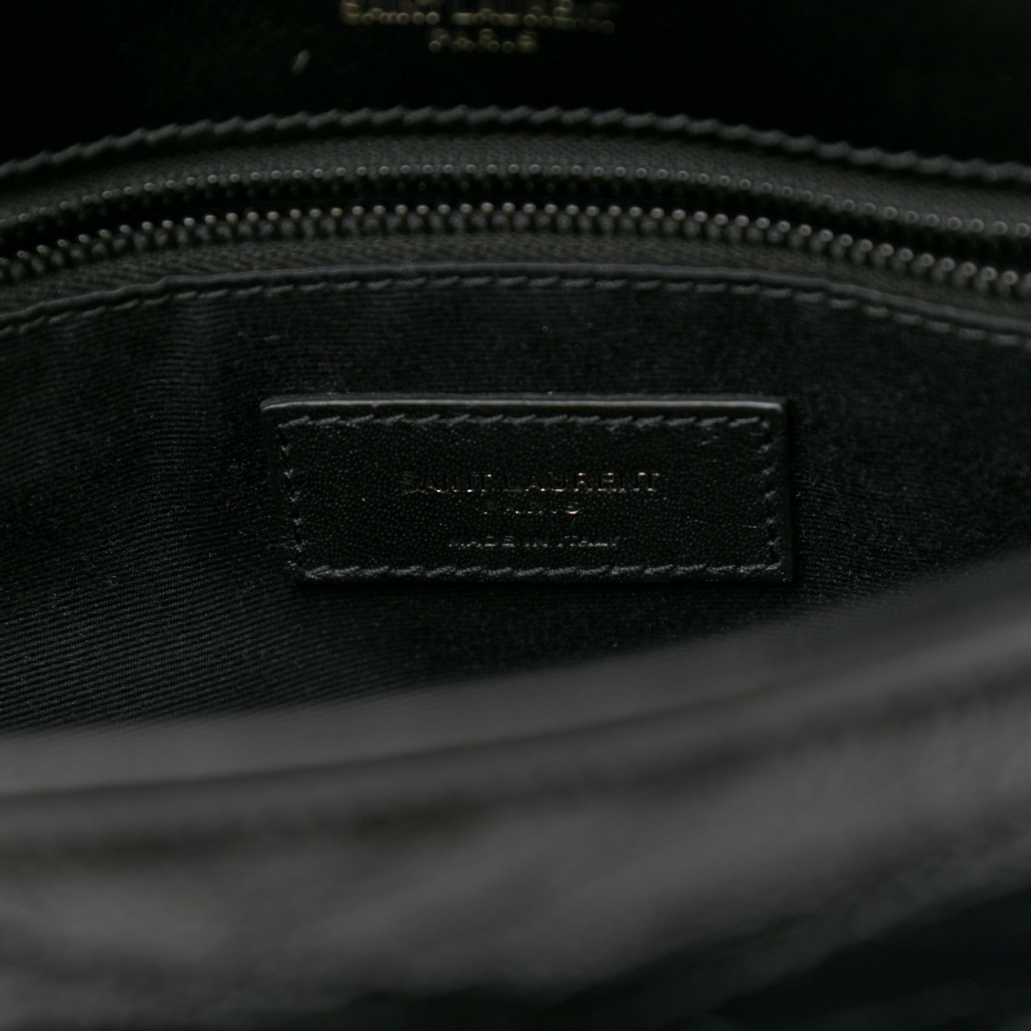 Saint Laurent Crinkled Calfskin Matelasse Monogram Medium Niki Chain Satchel Black 6 of 9