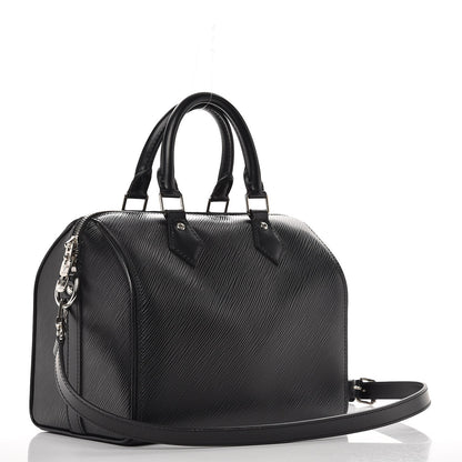 Louis Vuitton Epi Speedy Bandouliere 25 Black 4 of 9