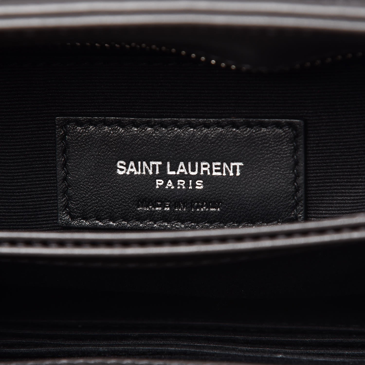 Saint Laurent Calfskin Y Quilted Monogram Toy Loulou Crossbody Bag Asphalt 6 of 8