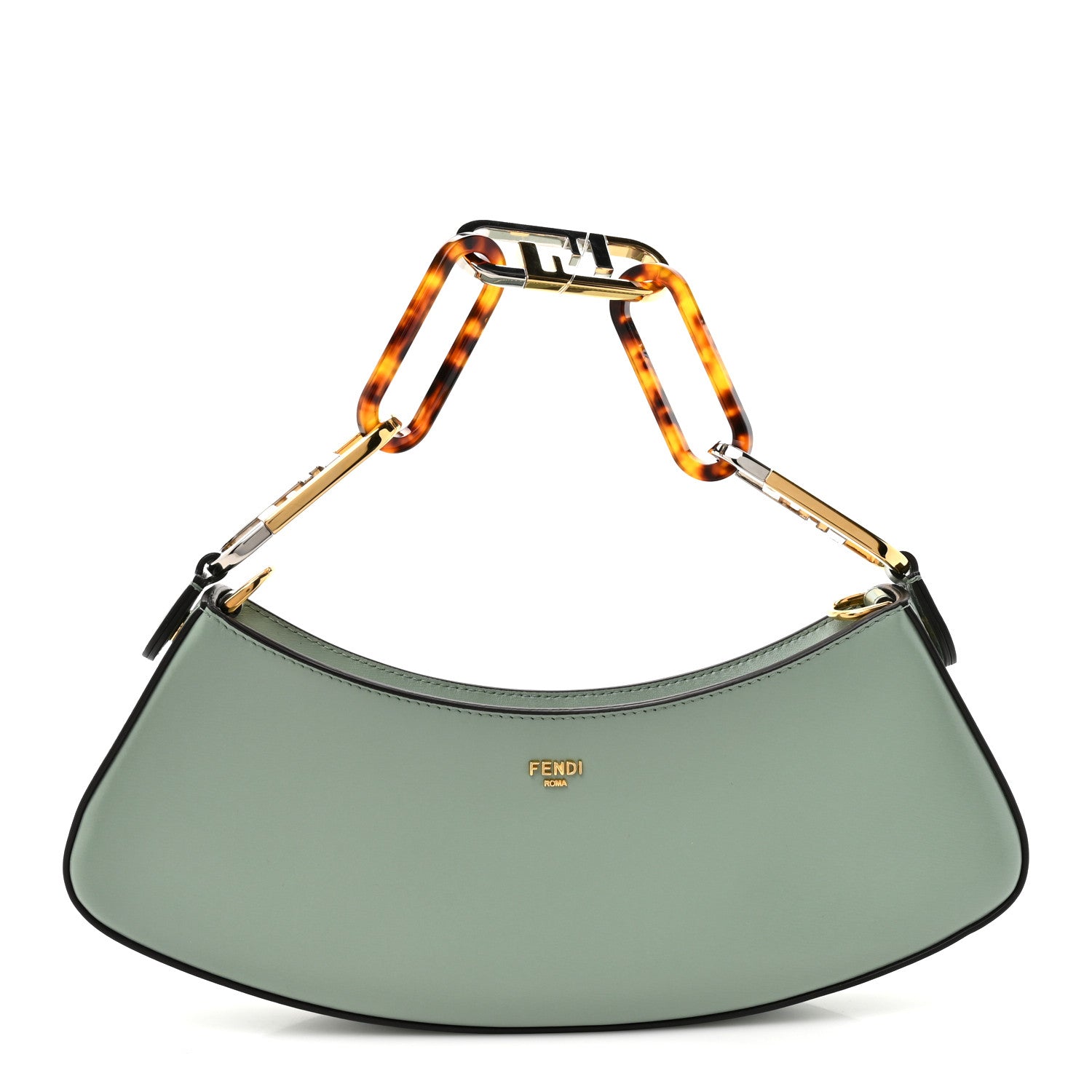 Fendi Vitello Palmellato Fendi O'Lock Swing Menta 1 of 10