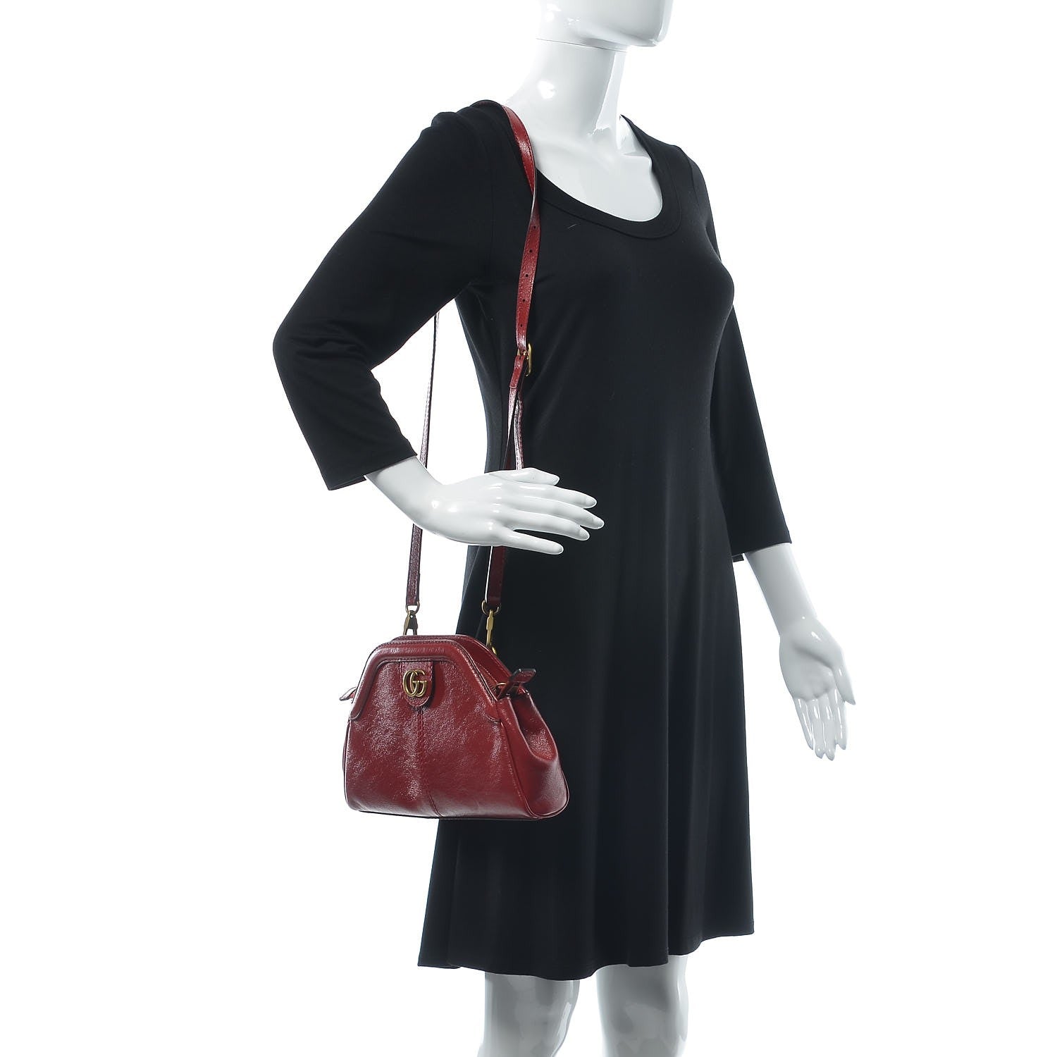 Gucci Piuma Lux Calfskin Small Re(Belle) Crossbody Bag Romantic Cerise 2 of 9