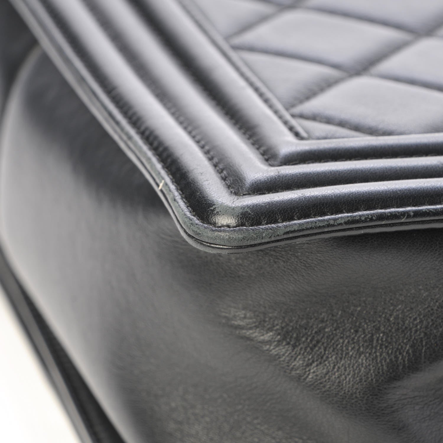 Chanel Calfskin Quilted Medium Boy Flap Black 12 of 13