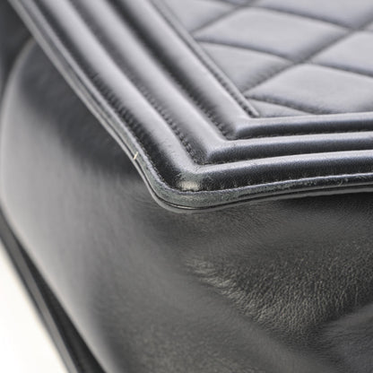 Chanel Calfskin Quilted Medium Boy Flap Black 12 of 13