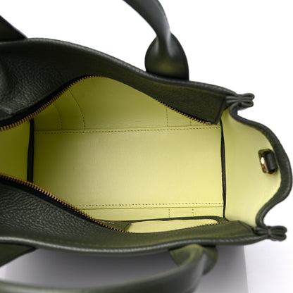Marc Jacobs Grained Calfskin Small The Tote Bag Bronze Green 5 of 13