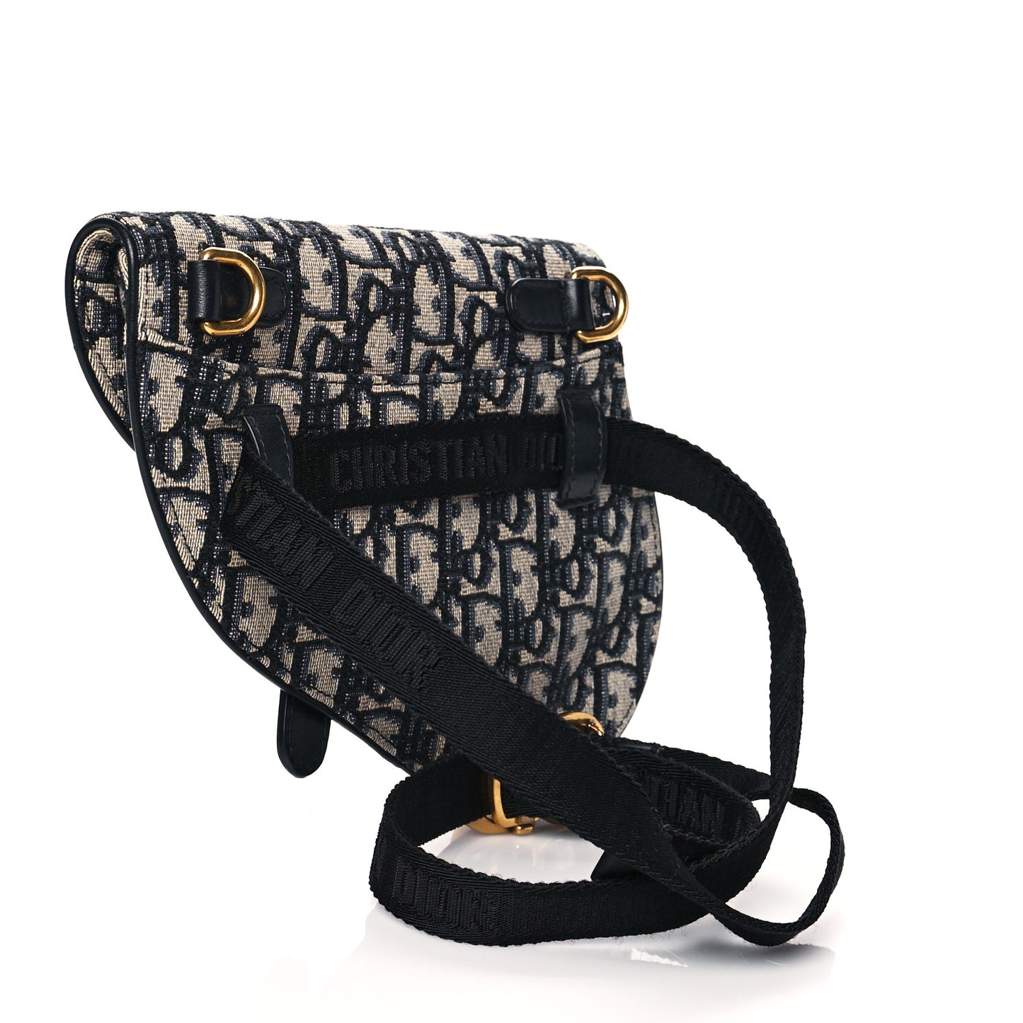 Oblique Saddle Belt Pouch Blue