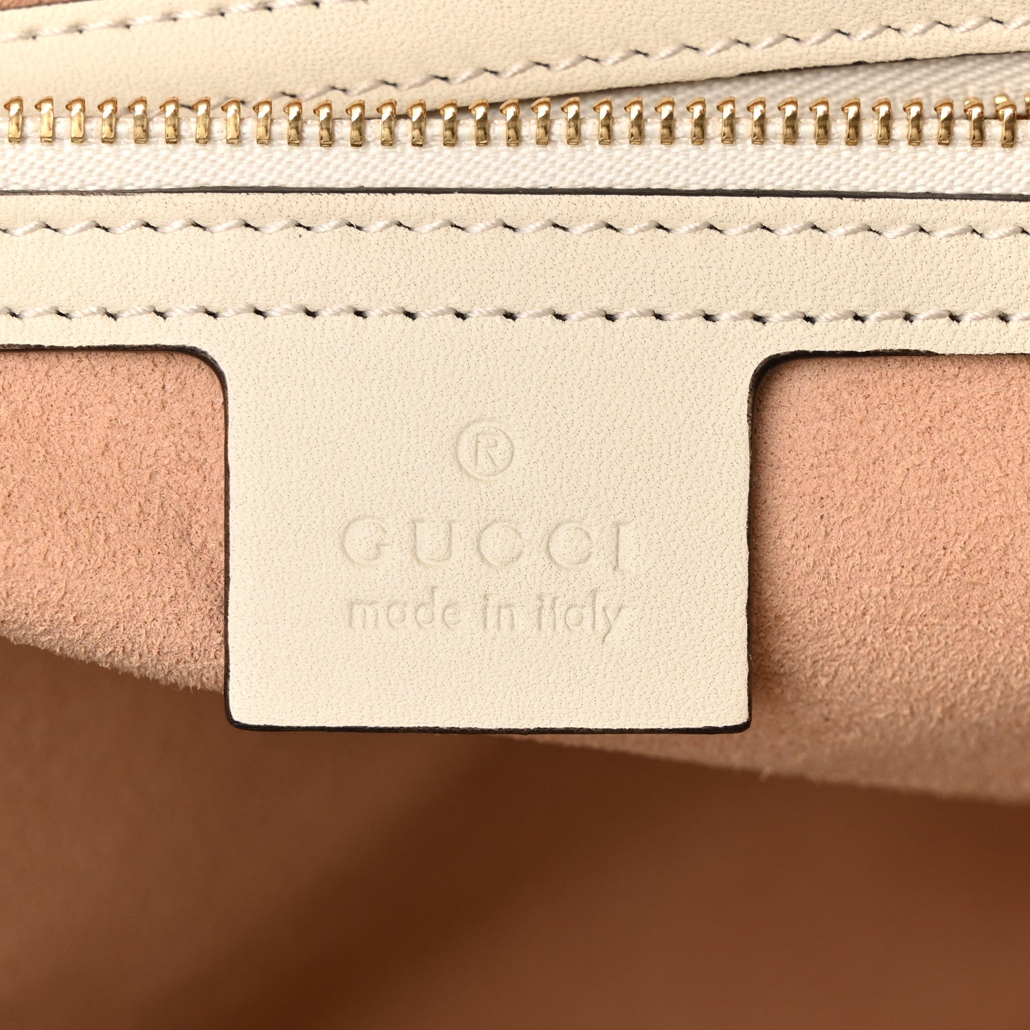 Gucci GG Supreme Monogram Medium Padlock Tote White 6 of 11