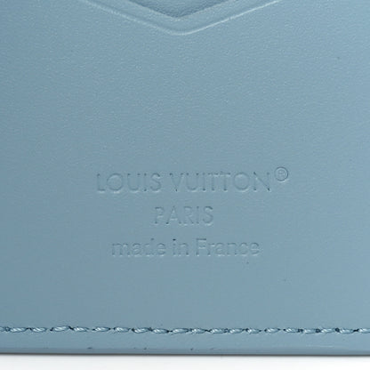 Louis Vuitton Calfskin Monogram Shadow Pocket Organizer Sky Blue 6 of 6