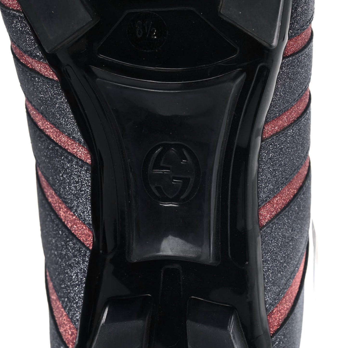 Nappa Sparkle Feline Web Titan Lace Up Sneakers 8.5 Caspian Rosso