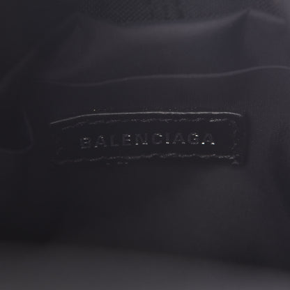 Balenciaga Recycled Sport Nylon Logo Embroidered Wheel Drawstring Bucket Bag Black 5 of 7