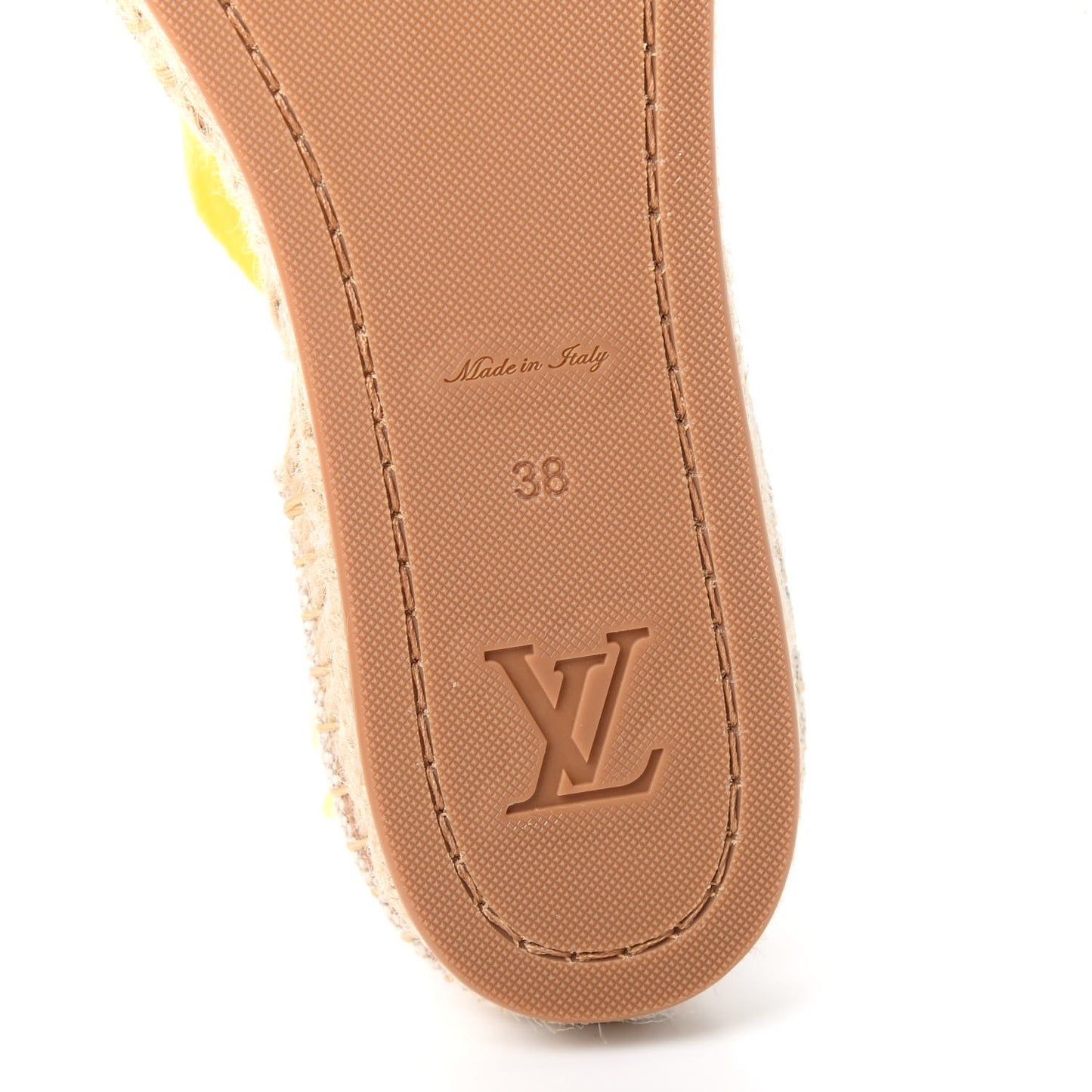 Canvas Monogram Starboard Espadrille Flats 38 Rose Pop