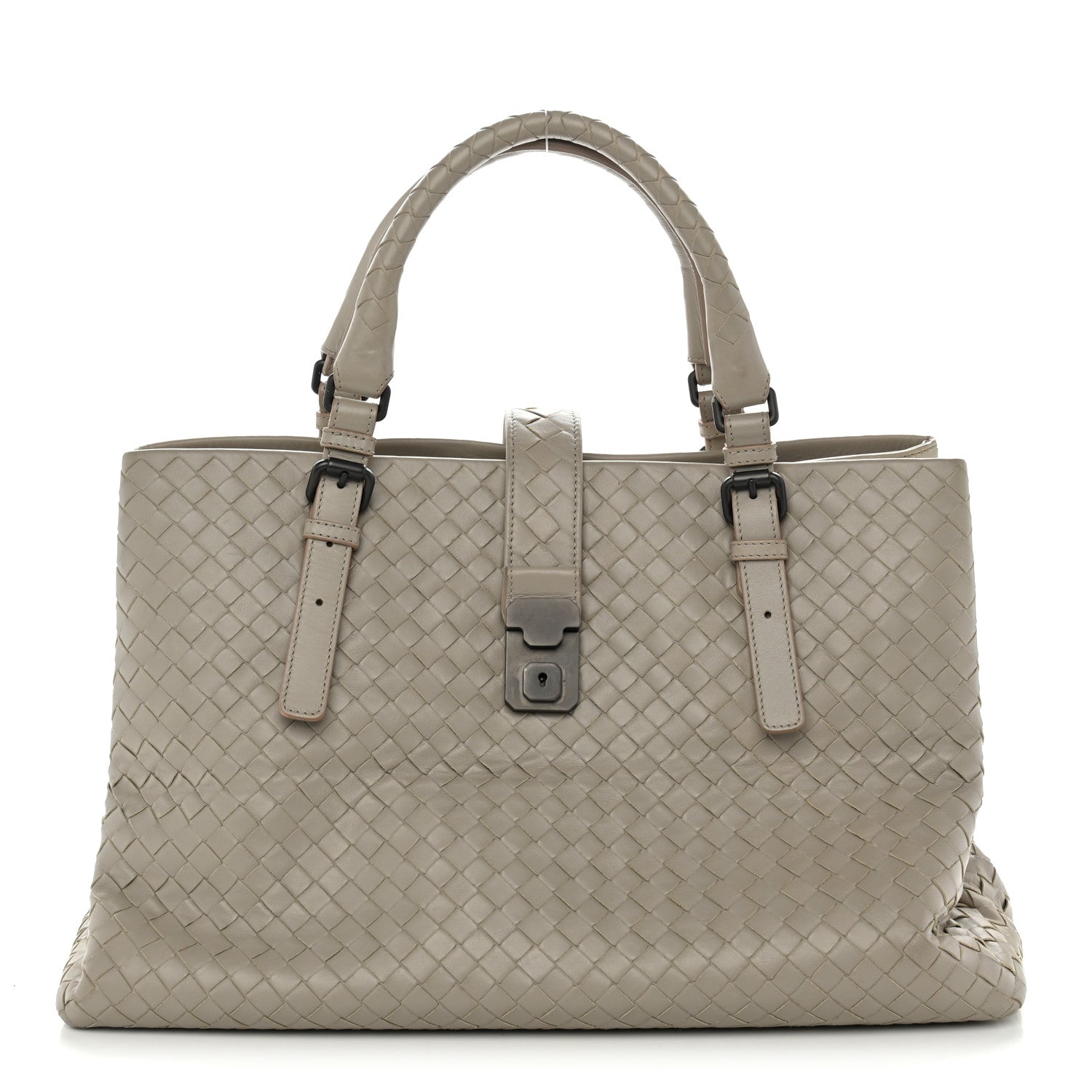 Bottega Veneta Nappa Intrecciato Large Roma Tote Fume 1 of 10