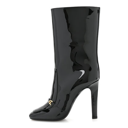 Saint Laurent Vernice Grupy Lala 105 Boots 39 Black 1 of 9