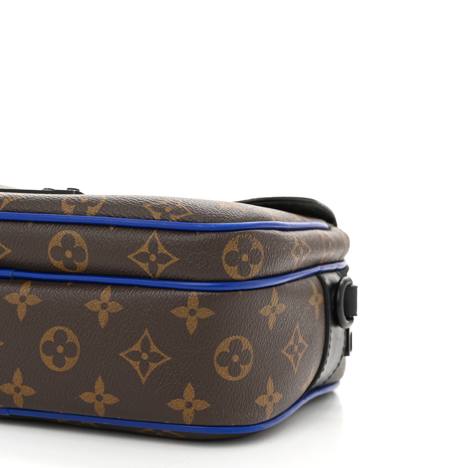 Louis Vuitton Monogram Macassar S Lock Messenger Blue 9 of 10