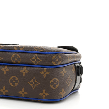 Louis Vuitton Monogram Macassar S Lock Messenger Blue 9 of 10