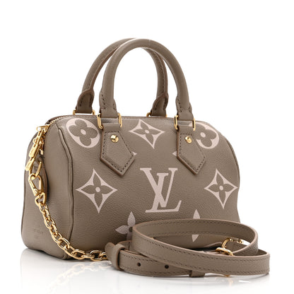 Louis Vuitton Empreinte Monogram Giant Speedy Bandouliere 20 Creme Beige 3 of 9