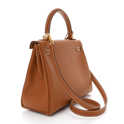 Hermes Togo Kelly Retourne 25 Gold 3 of 11