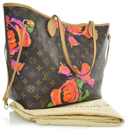 Louis Vuitton Monogram Roses Neverfull MM 2 of 9