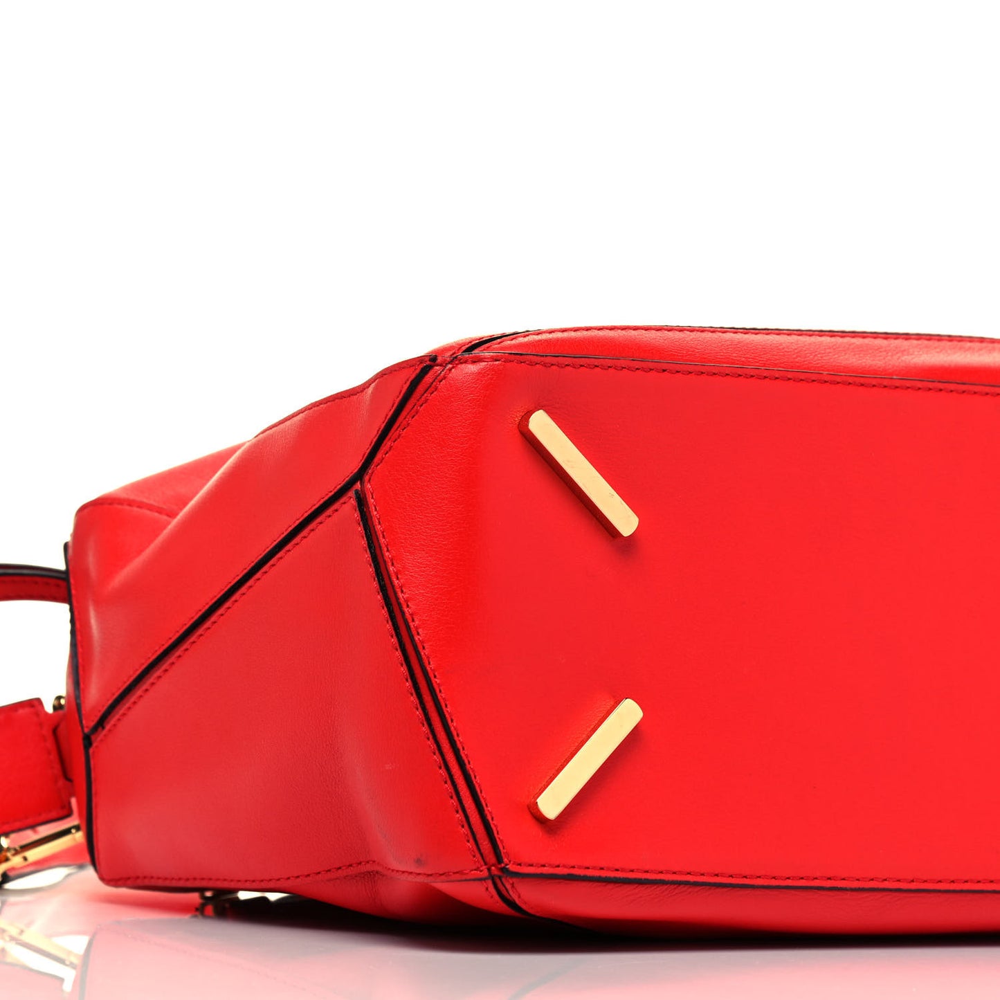 Calfskin Medium Puzzle Bag Scarlet