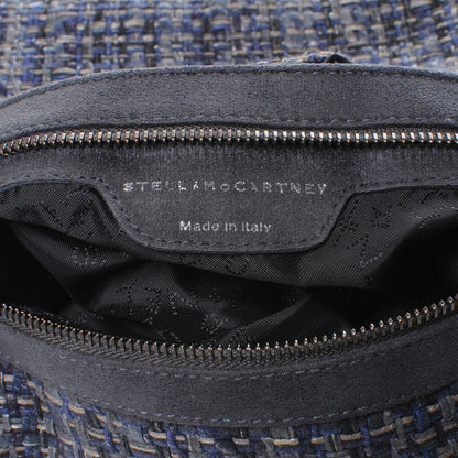 Stella McCartney Woven Boucle Fold Over Falabella Clutch Blue 9 of 9