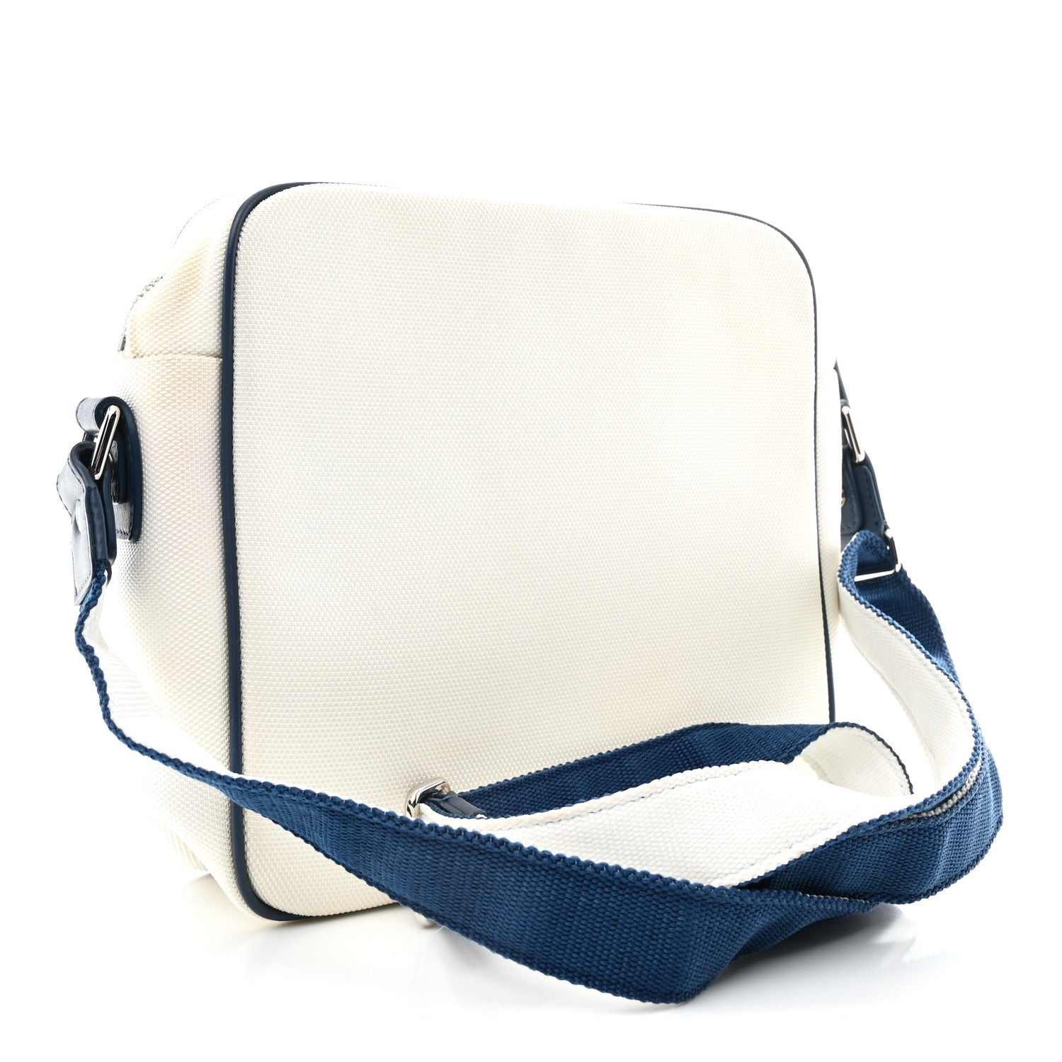 Chanel Nylon Rubber Messenger White Blue 4 of 21