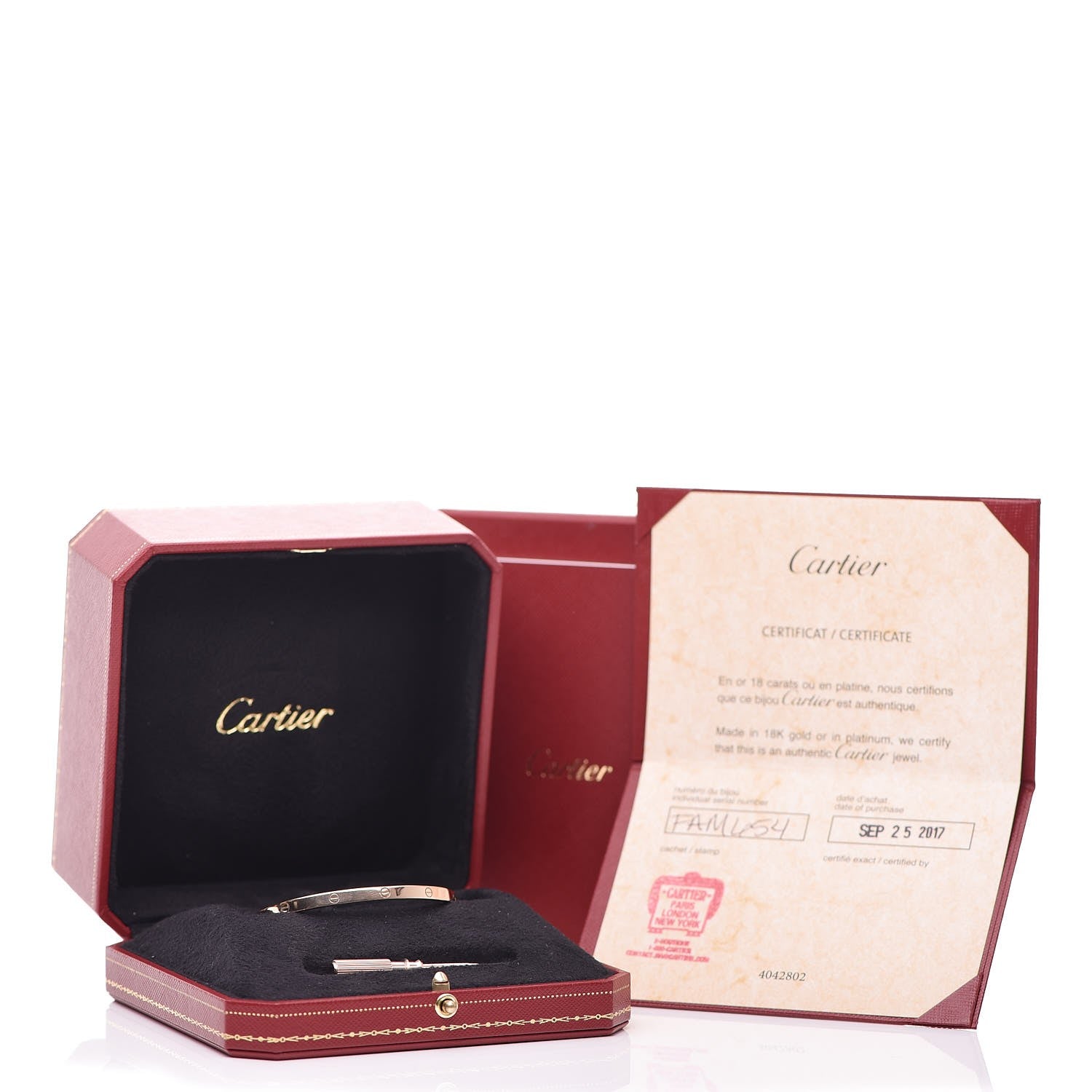 Cartier 18K Pink Gold Small LOVE Bracelet 17 6 of 6