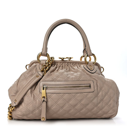 Marc Jacobs Calfskin Quilted Stam Beige 1 of 9
