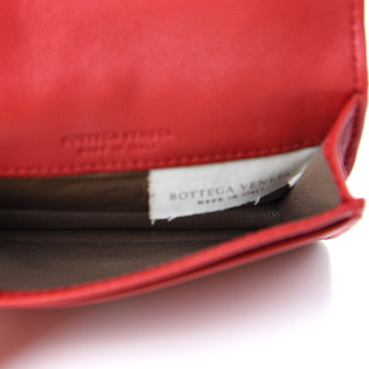 Bottega Veneta Nappa Intrecciato Card Holder China Red 5 of 8