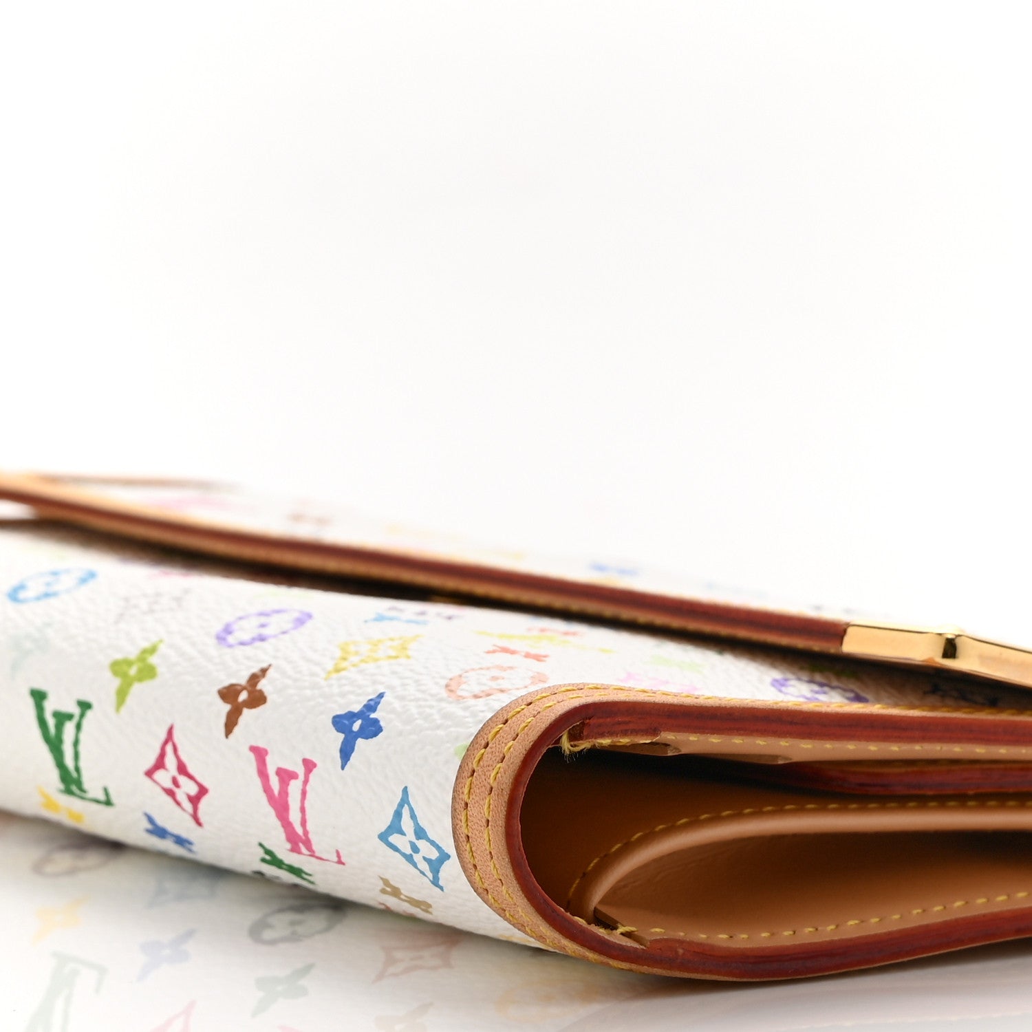 Louis Vuitton Monogram Multicolor Porte Tresor International Wallet White 11 of 11