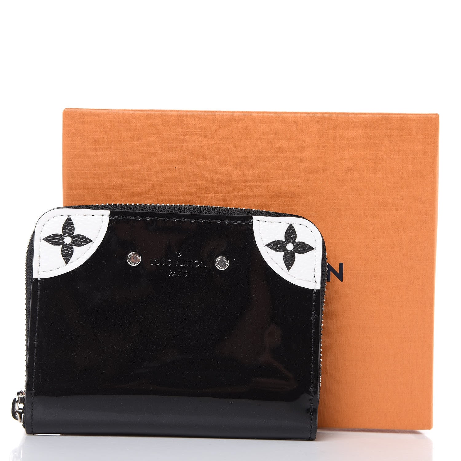 Louis Vuitton Patent Miroir Venice Zippy Coin Purse Black 7 of 7