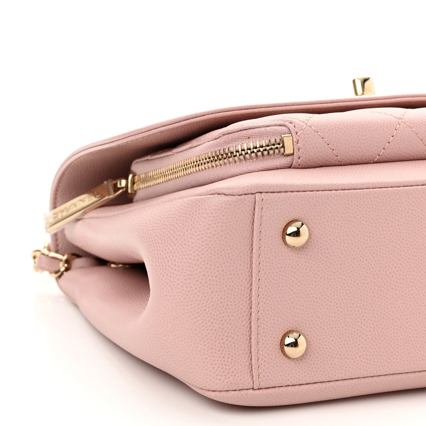 Caviar Quilted Medium Business Affinity Flap Light Pink