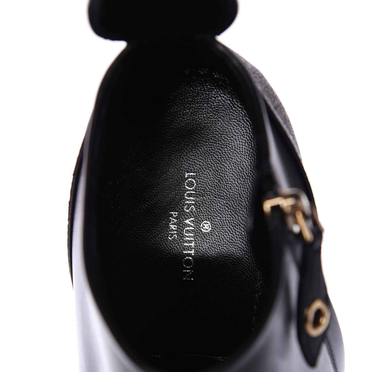 Calfskin Monogram Rodeo Queen Low Ankle Boots 38 Black