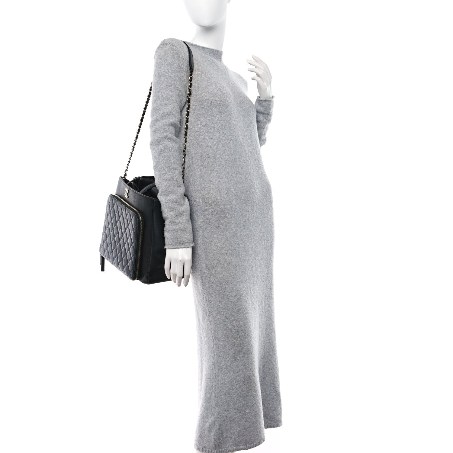 Chanel Caviar Quilted Large Business Affinity Shopping Bag Black 2 of 13