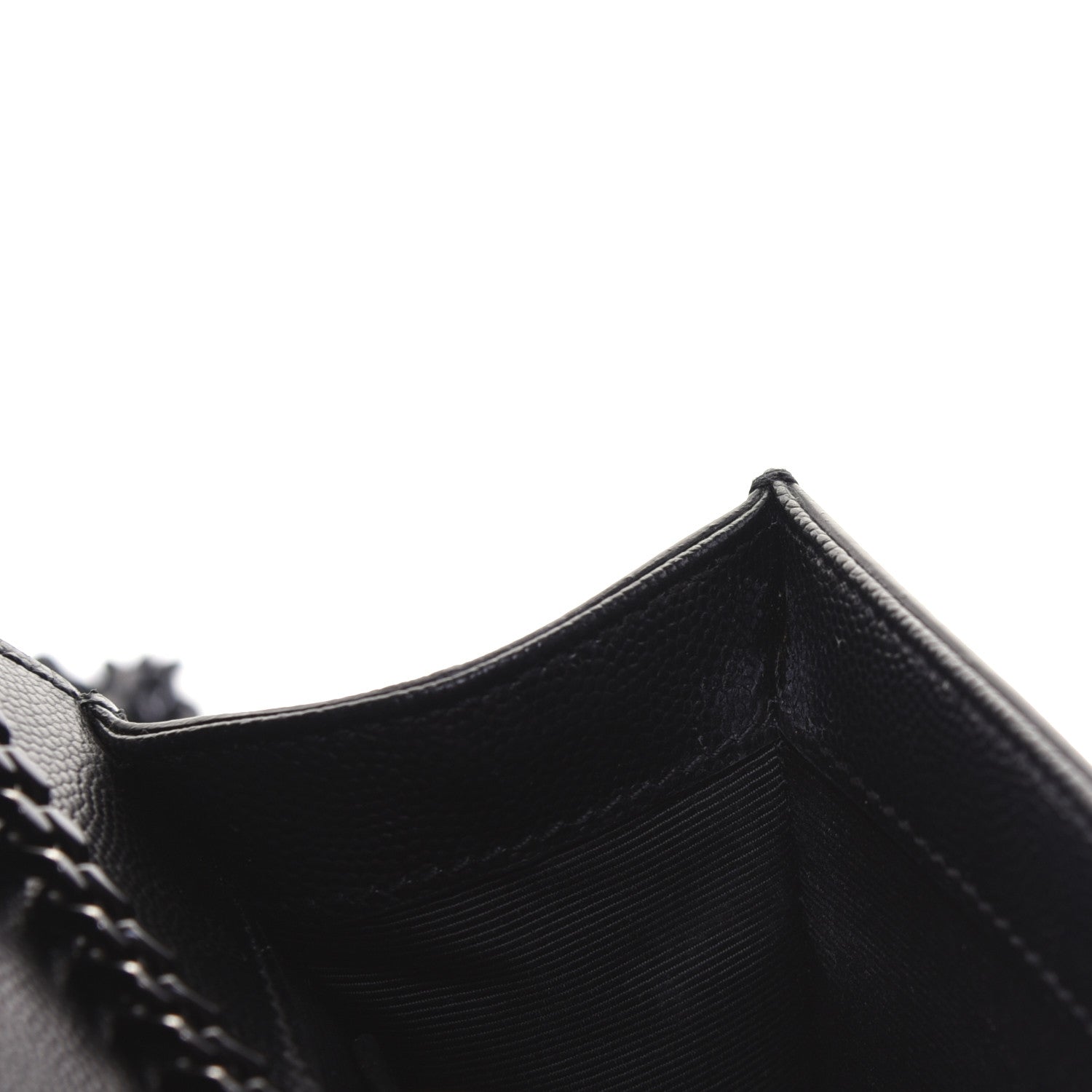 Saint Laurent Grain De Poudre Small Monogram Kate Satchel Black 13 of 14