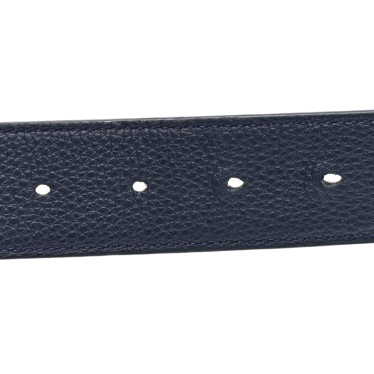 Calfskin CD Reversible Belt Black Navy