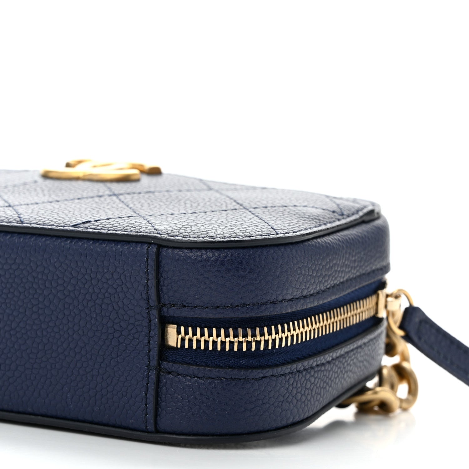 Chanel Caviar Stitched Waist Bag Blue 10 of 10