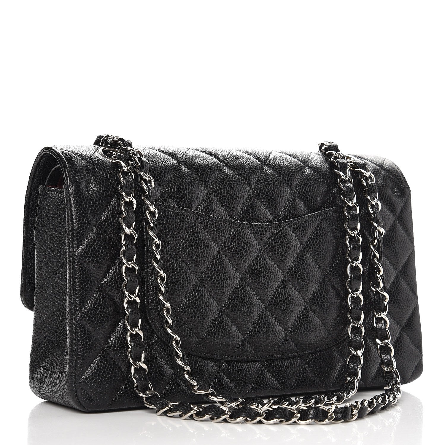 Chanel Caviar Quilted Medium Double Flap Black 3 of 8