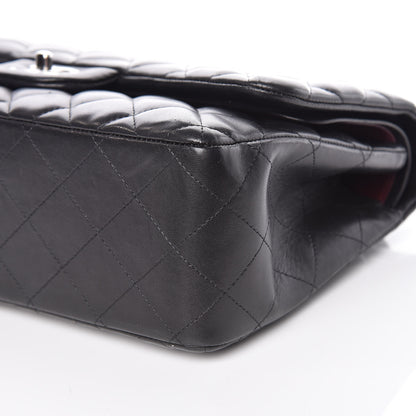 Chanel Lambskin Quilted Jumbo Double Flap Black 9 of 15