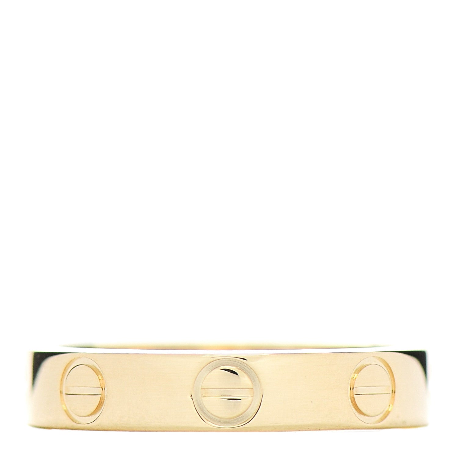 Cartier 18K Yellow Gold 3.5mm LOVE Wedding Band Ring 48 4.5 1 of 4