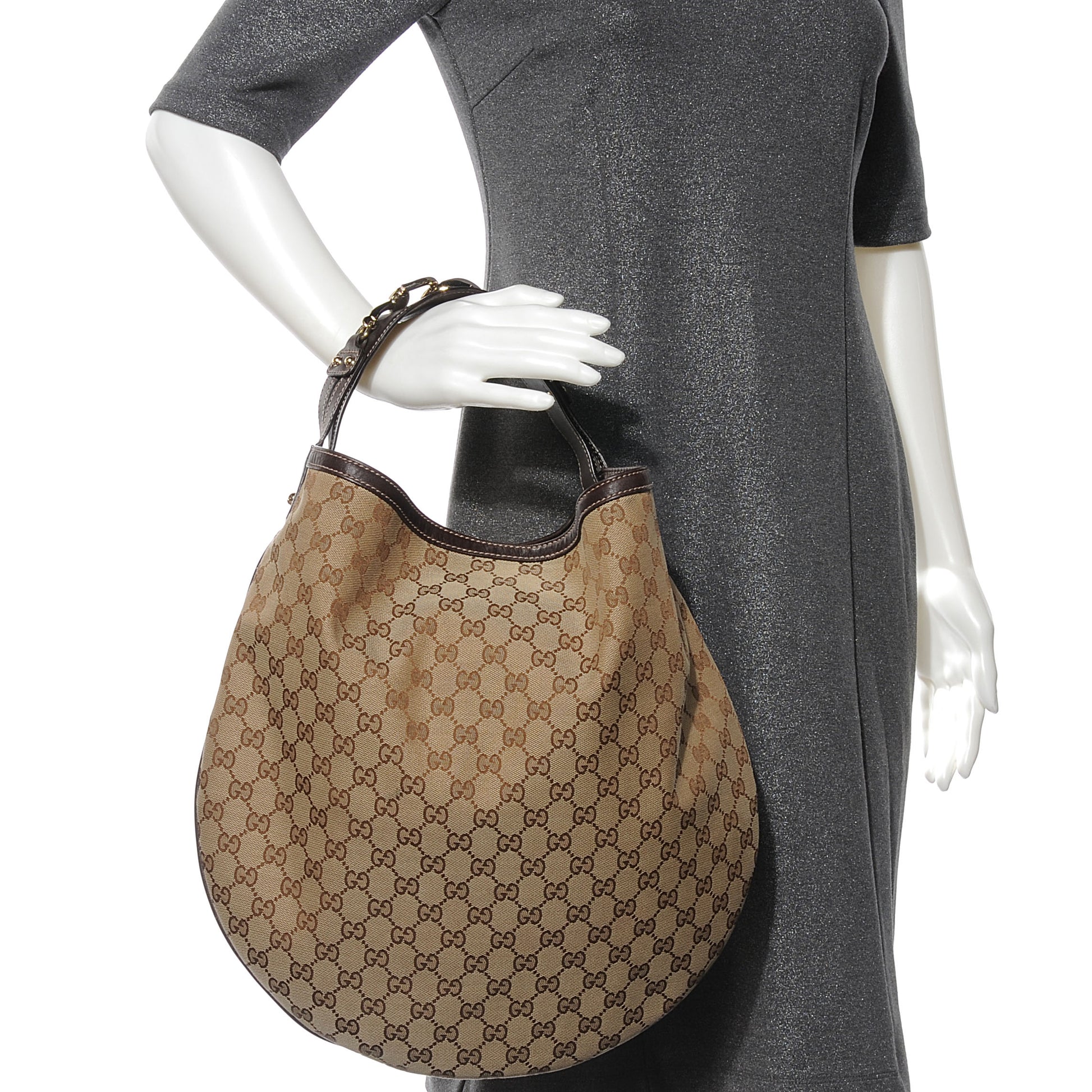 Gucci Monogram Wave Hobo Ebony 2 of 7
