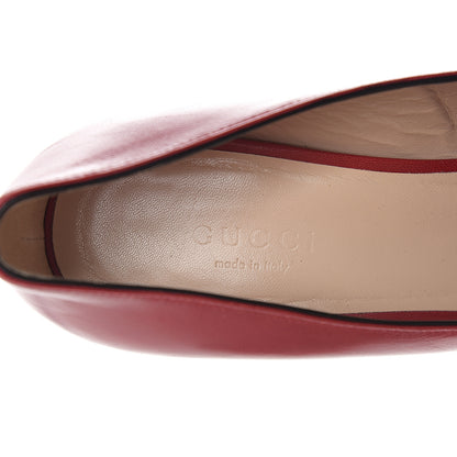Gucci Malaga Kid GG Marmont Fringe 50mm Loafer Pumps 36 Hibiscus Red 7 of 12